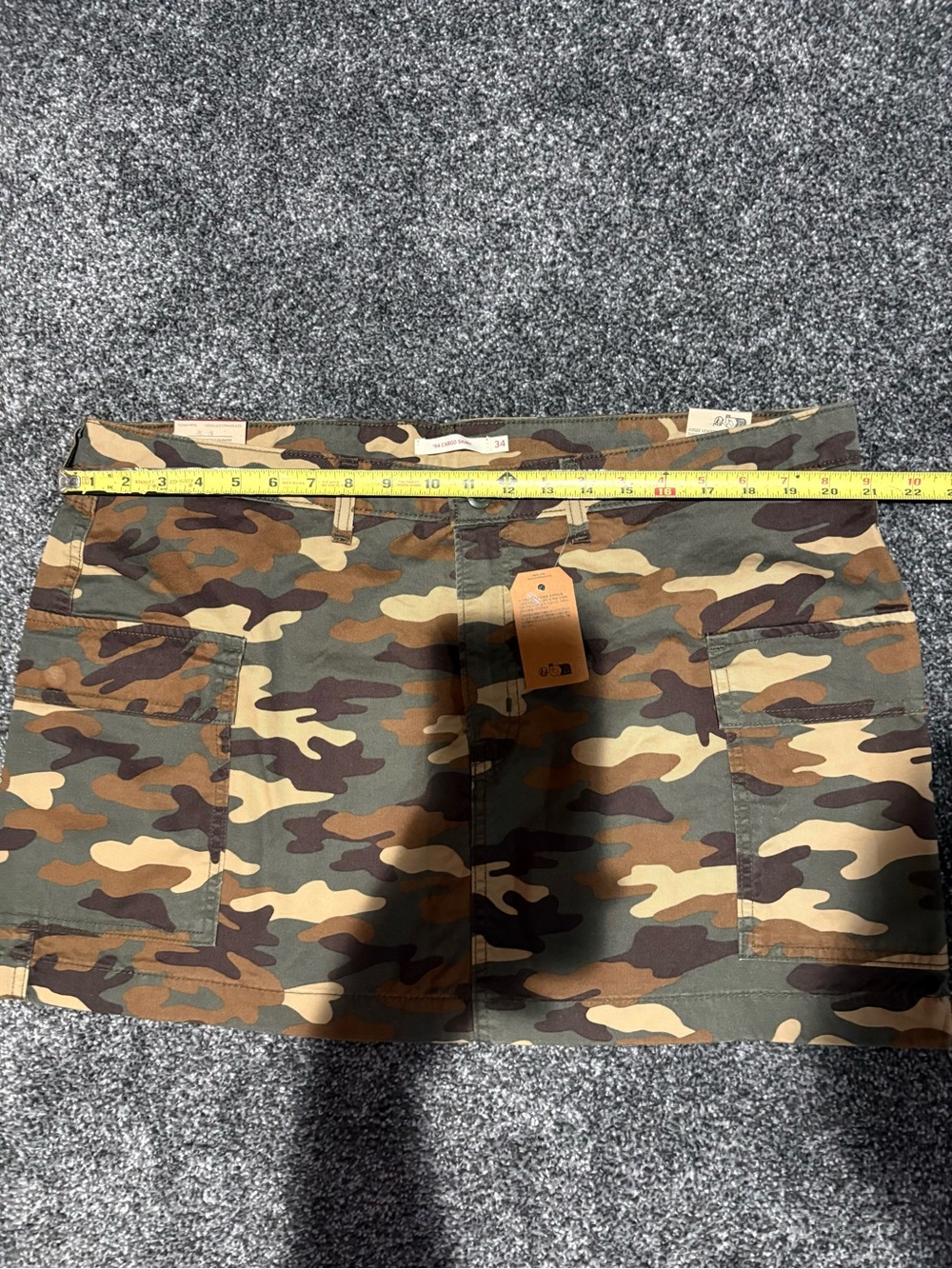 Camo Mini Skirt - Green Camouflage - Picture 4 of 7
